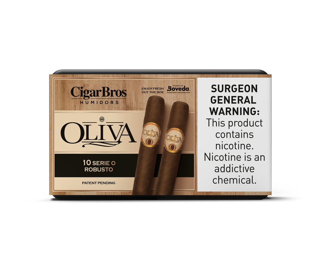 10ct Oliva Serie O Robusto + 7% Discount + FREE Humidor