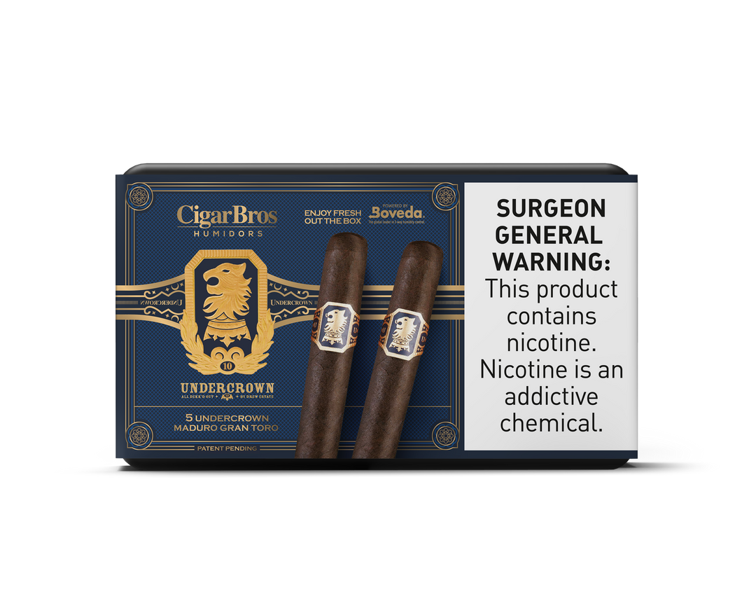 5ct UnderCrown Maduro Gran Toro + 5% Discount + FREE Humidor