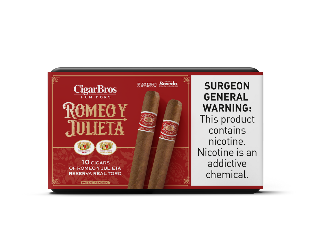 10ct Romeo Y Julieta Reserva Real + 7% Discount + FREE Humidor