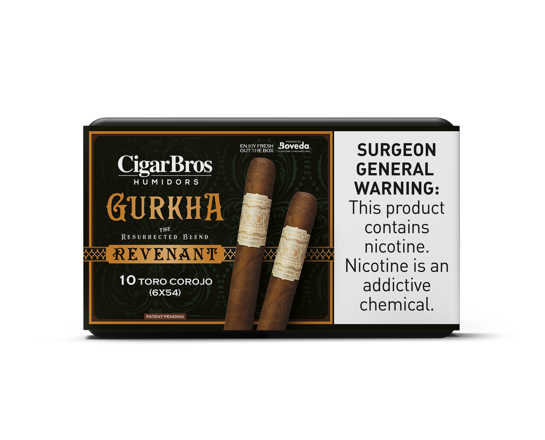 10ct Gurkha Revenant Toro Corojo + 7% Discount + FREE Humidor