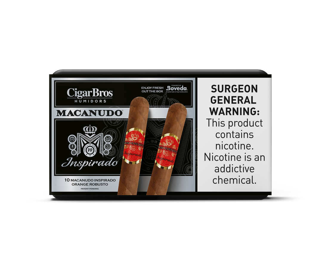10ct Macanudo Inspirado Orange + 7% Discount + FREE Humidor