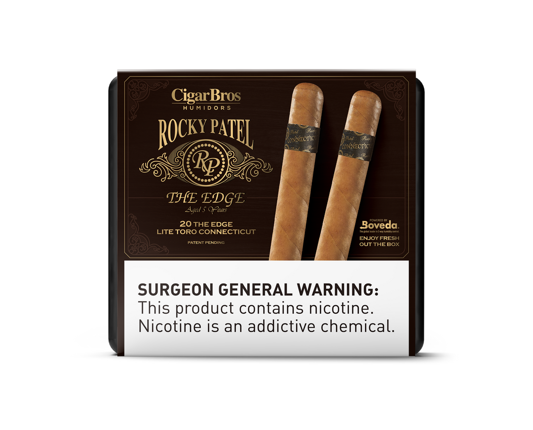 20ct Rocky The Edge Toro Connecticut + 9% Discount + FREE Humidor