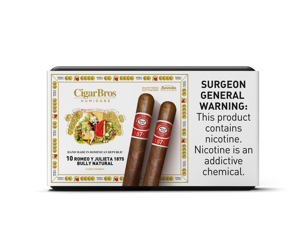 10ct Romeo Y Julieta Bully + 7% Discount + FREE Humidor
