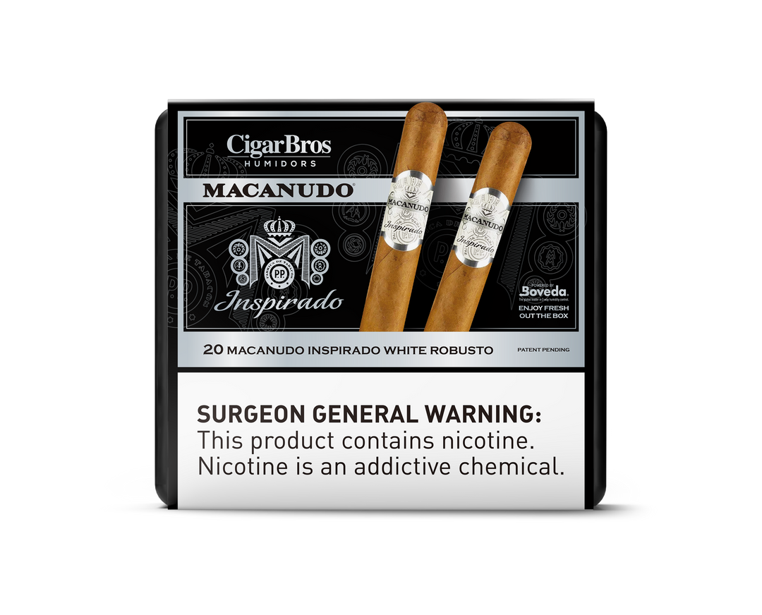 20ct Macanudo Inspirado White + 9% Discount + FREE Humidor