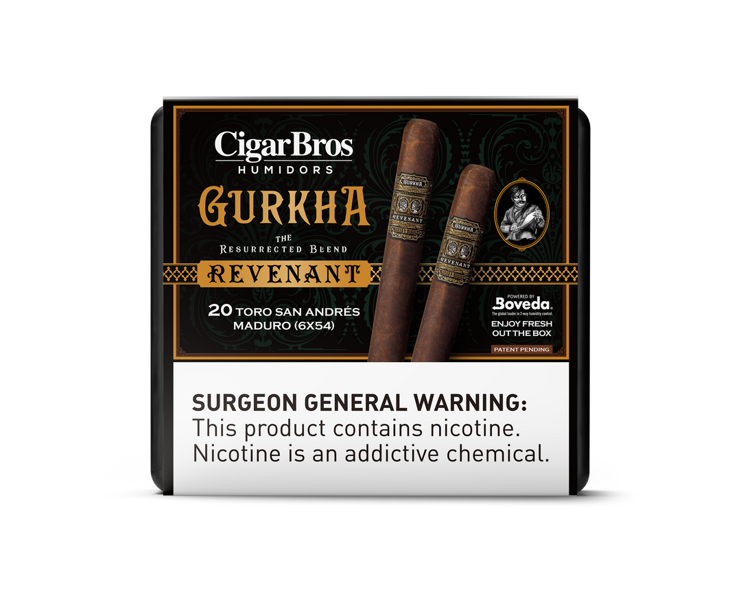 20ct Gurkha Revenant San Andres Mad + 9% Discount + FREE Humidor