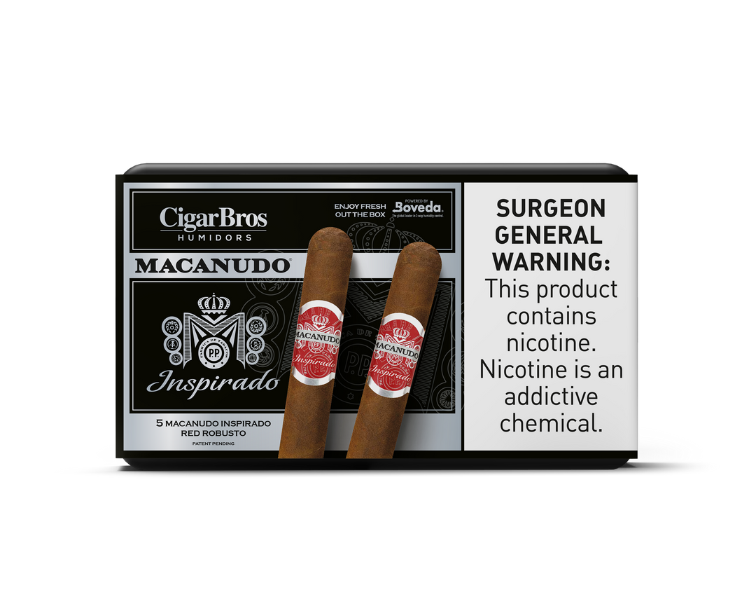 5ct Macanudo Inspirado Red + 5% Discount + FREE Humidor