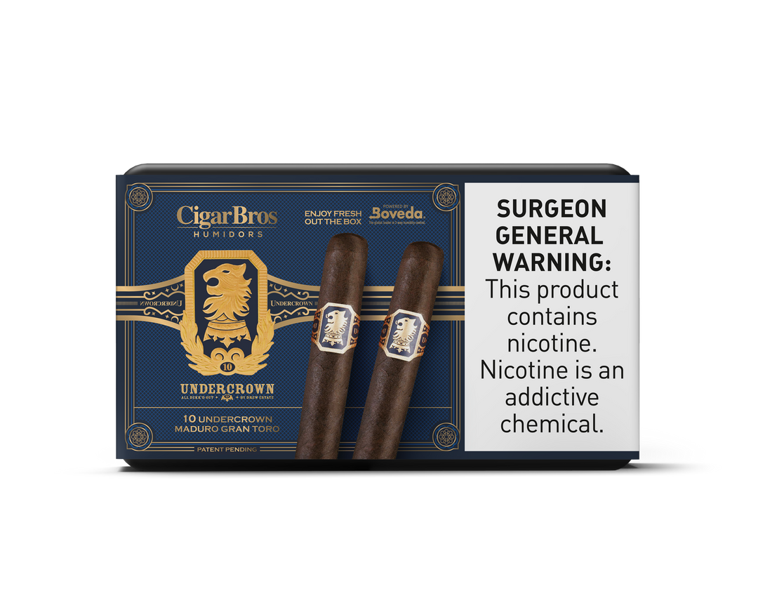 10ct UnderCrown Maduro Gran Toro + 7% Discount + FREE Humidor