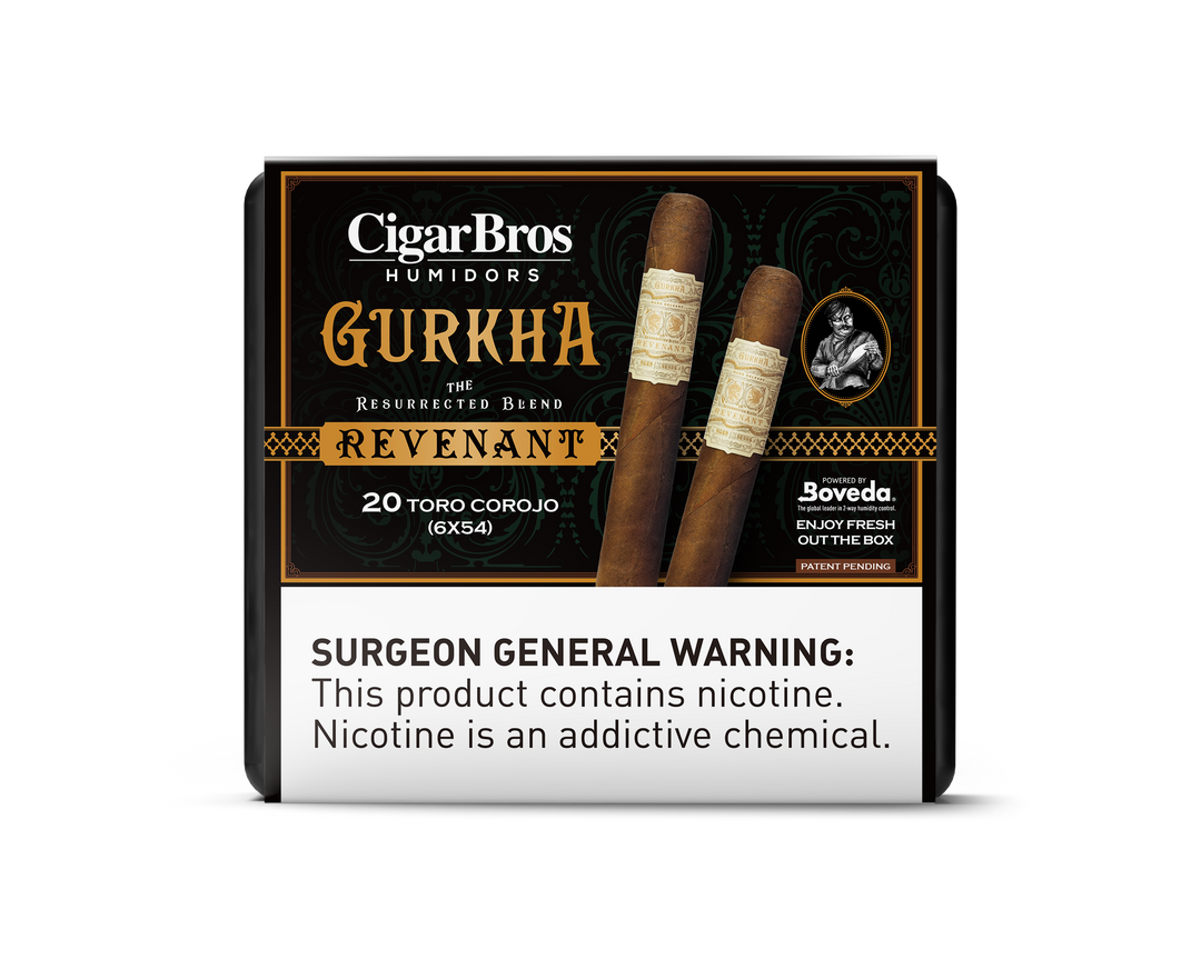 20ct Gurkha Revenant Toro Corojo + 9% Discount + FREE Humidor