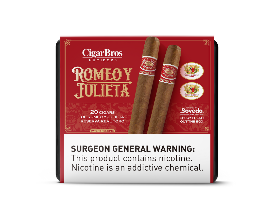 20ct Romeo Y Julieta Reserva Real + 9% Discount + FREE Humidor