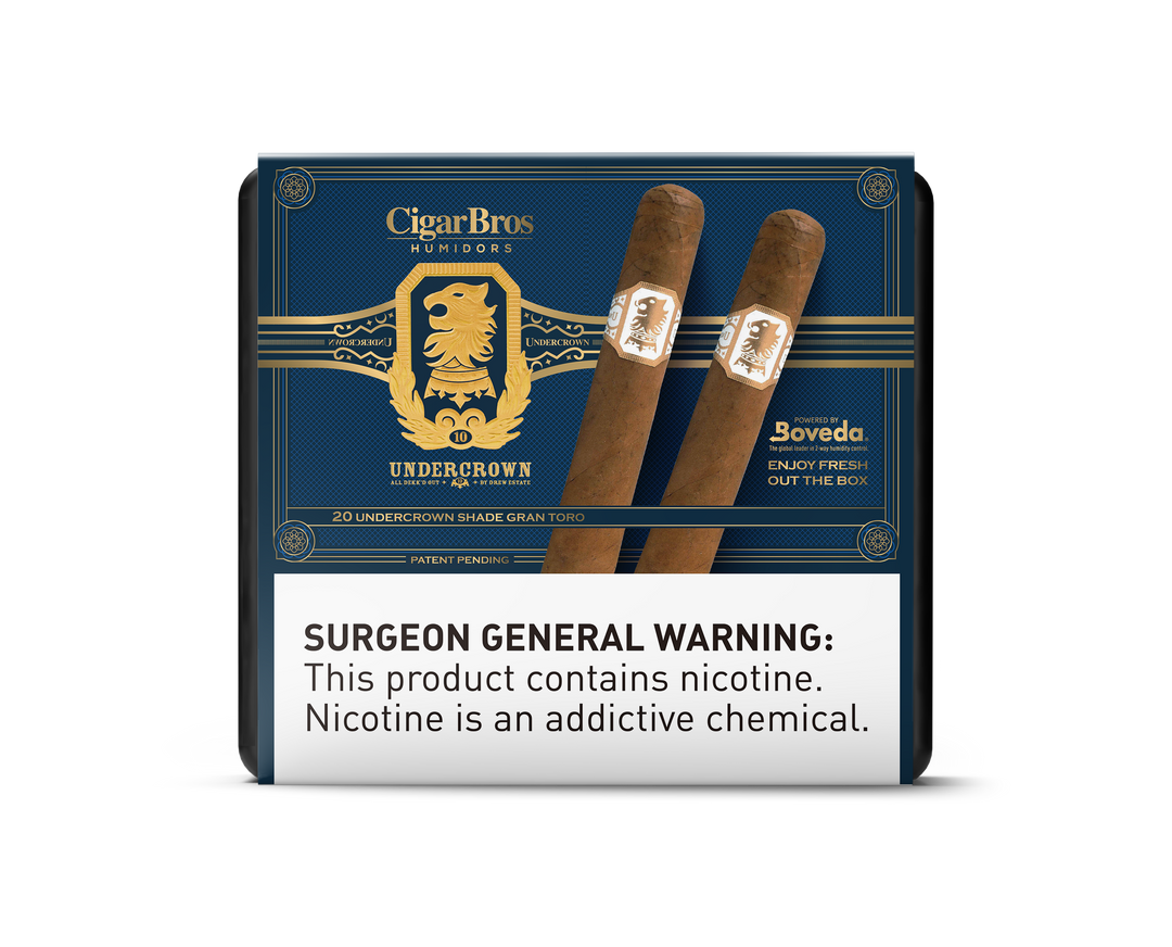 20ct UnderCrown Shade Gran Toro + 9% Discount + FREE Humidor