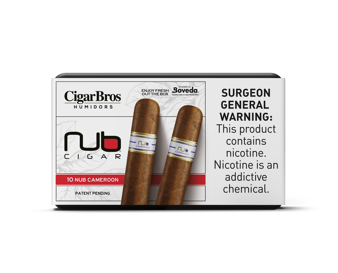 10ct Nub Cameroon + 7% Discount + FREE Humidor