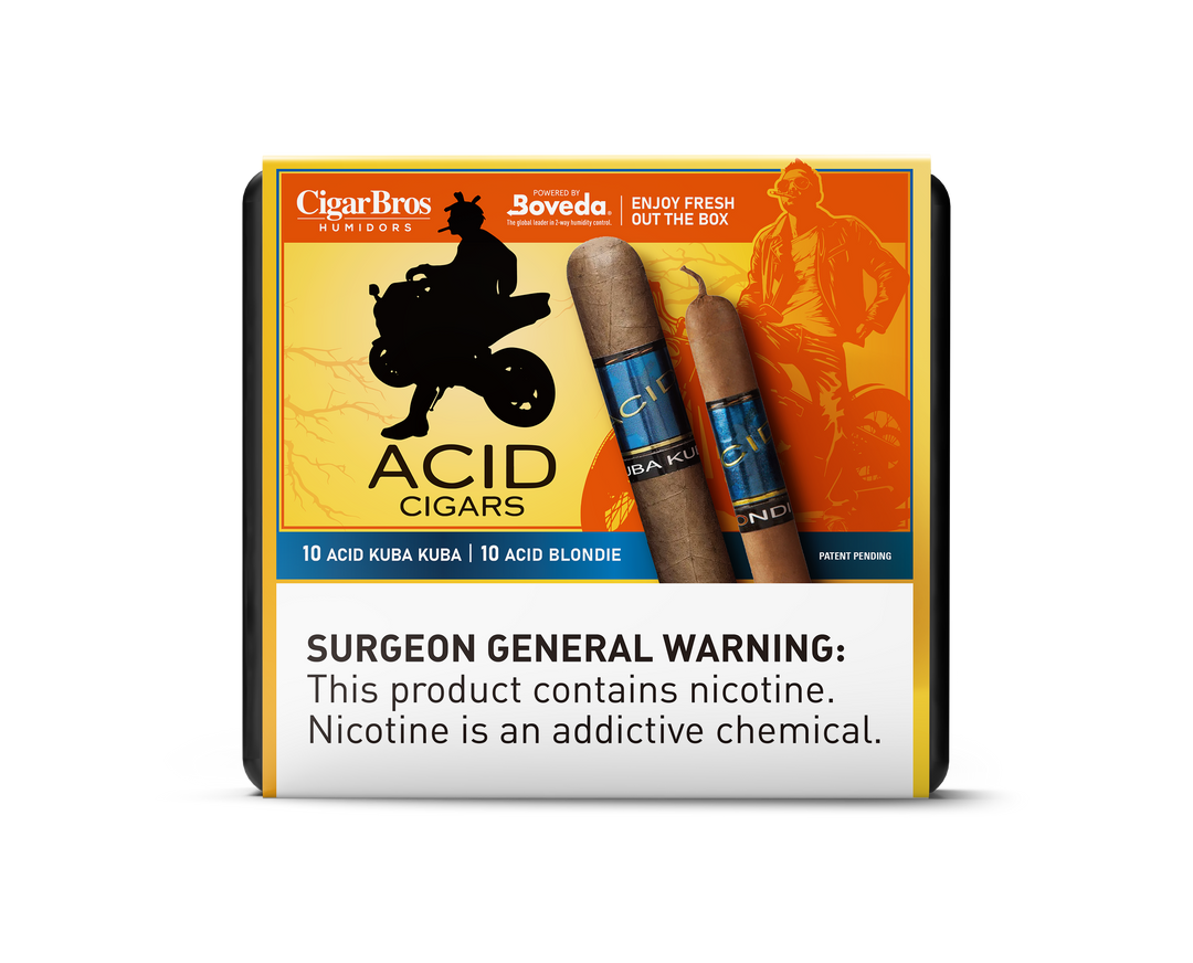 Acid Variety - 10ct Kuba Kuba & 10ct Blondie + 9% Discount + FREE Humidor