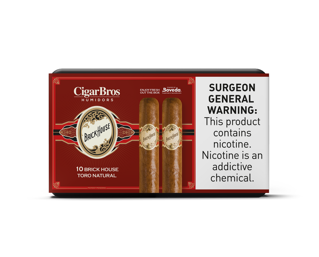 10ct Brickhouse Toro Classic + 7% Discount + FREE Humidor