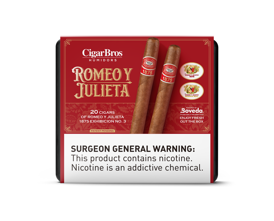 20ct Romeo Y Julieta Exhibicion No. 3 + 9% Discount + FREE Humidor