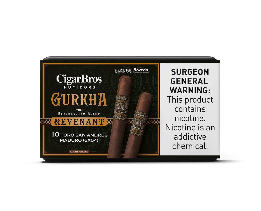 10ct Gurkha Revenant San Andres Mad + 7% Discount + FREE Humidor