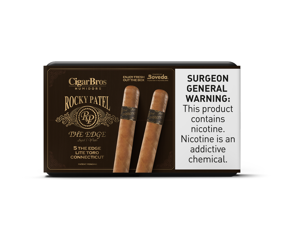 5ct Rocky The Edge Toro Connecticut + 5% Discount + FREE Humidor