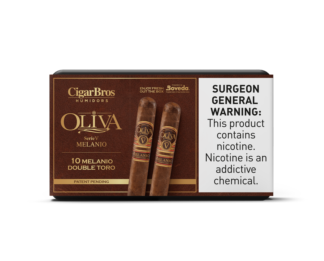 10ct Oliva Melanio Double Toro + 7% Discount + FREE Humidor