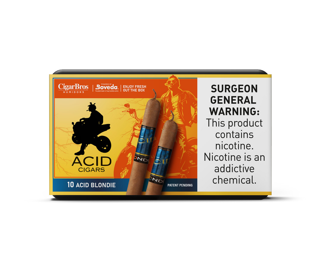 10ct Acid Blondie + 7% Discount + FREE Humidor