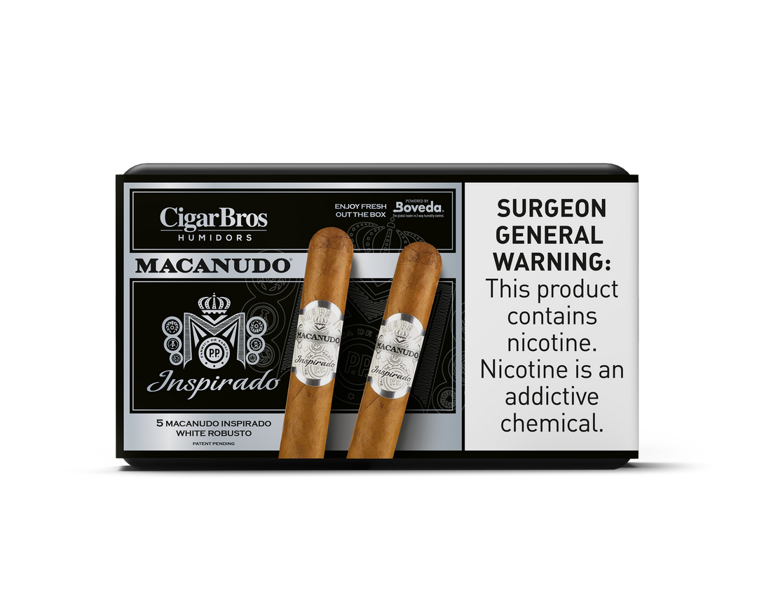 5ct Macanudo Inspirado White + 5% Discount + FREE Humidor