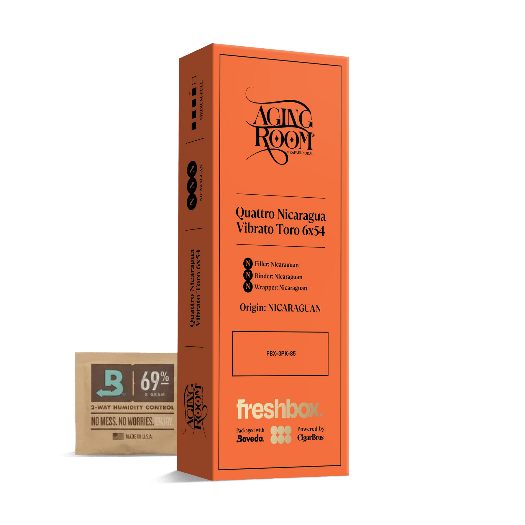 Aging Room Quattro Nicaragua Vibrato Toro 6x54 FreshBox | 3-Pack