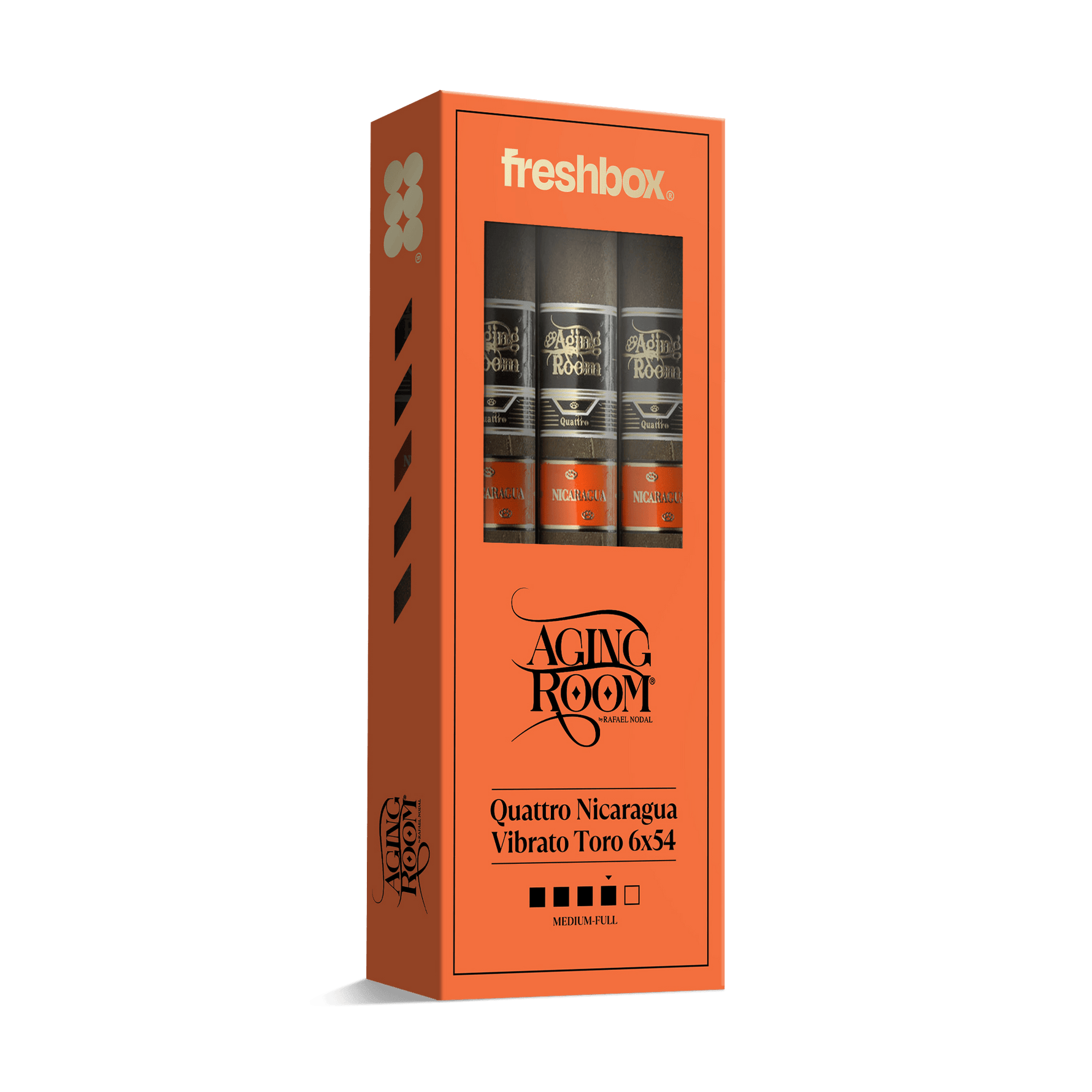 Aging Room Quattro Nicaragua Vibrato Toro 6x54 FreshBox | 3-Pack