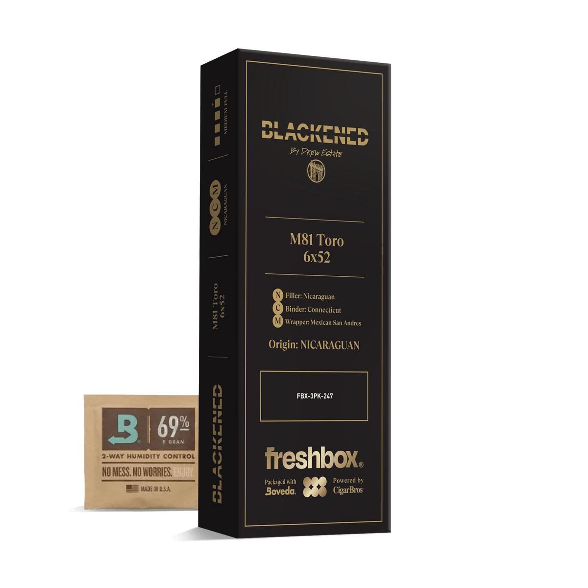 Blackened M81 Toro 6x52 FreshBox | 3-Pack