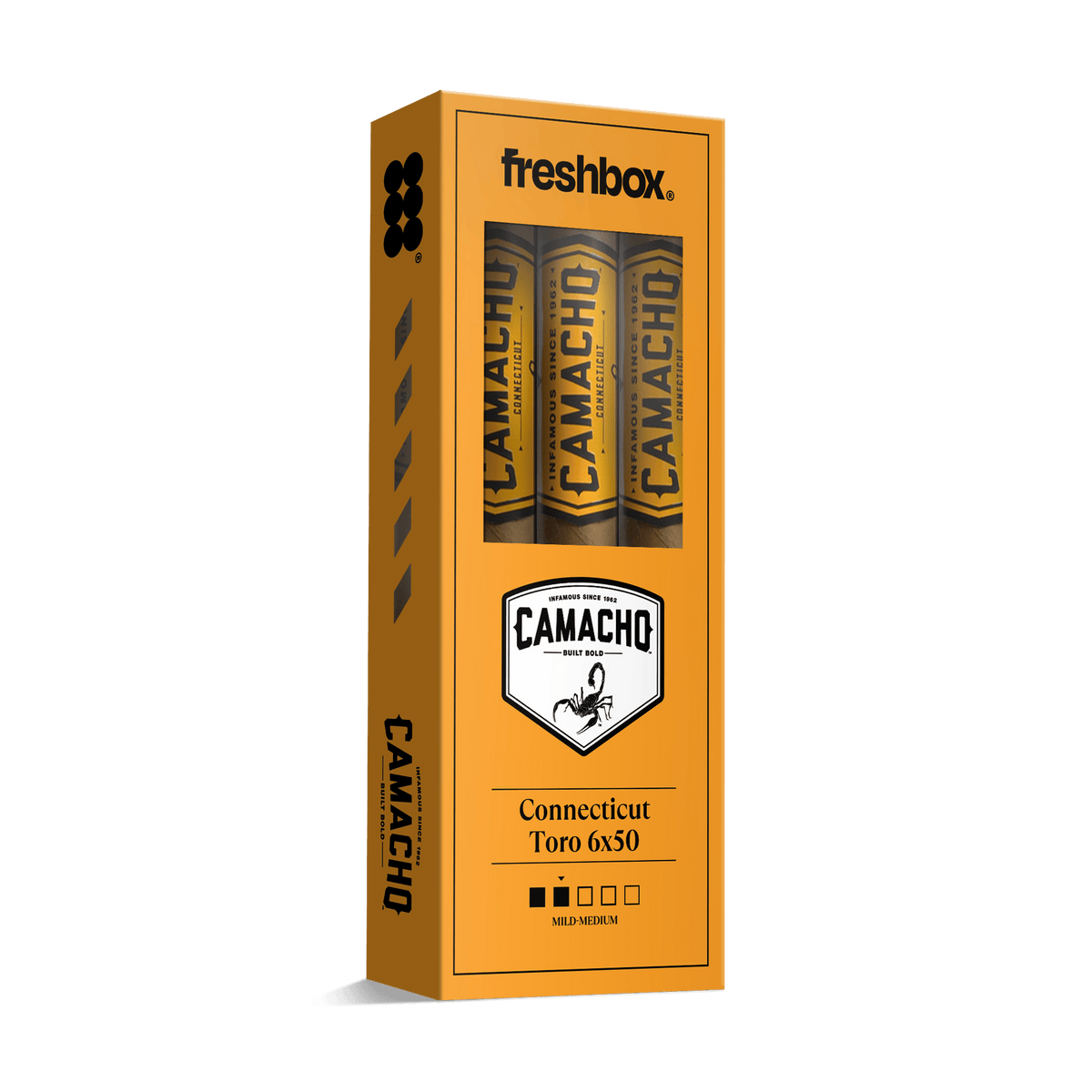 Camacho Connecticut Toro 6x50 FreshBox | 3-Pack