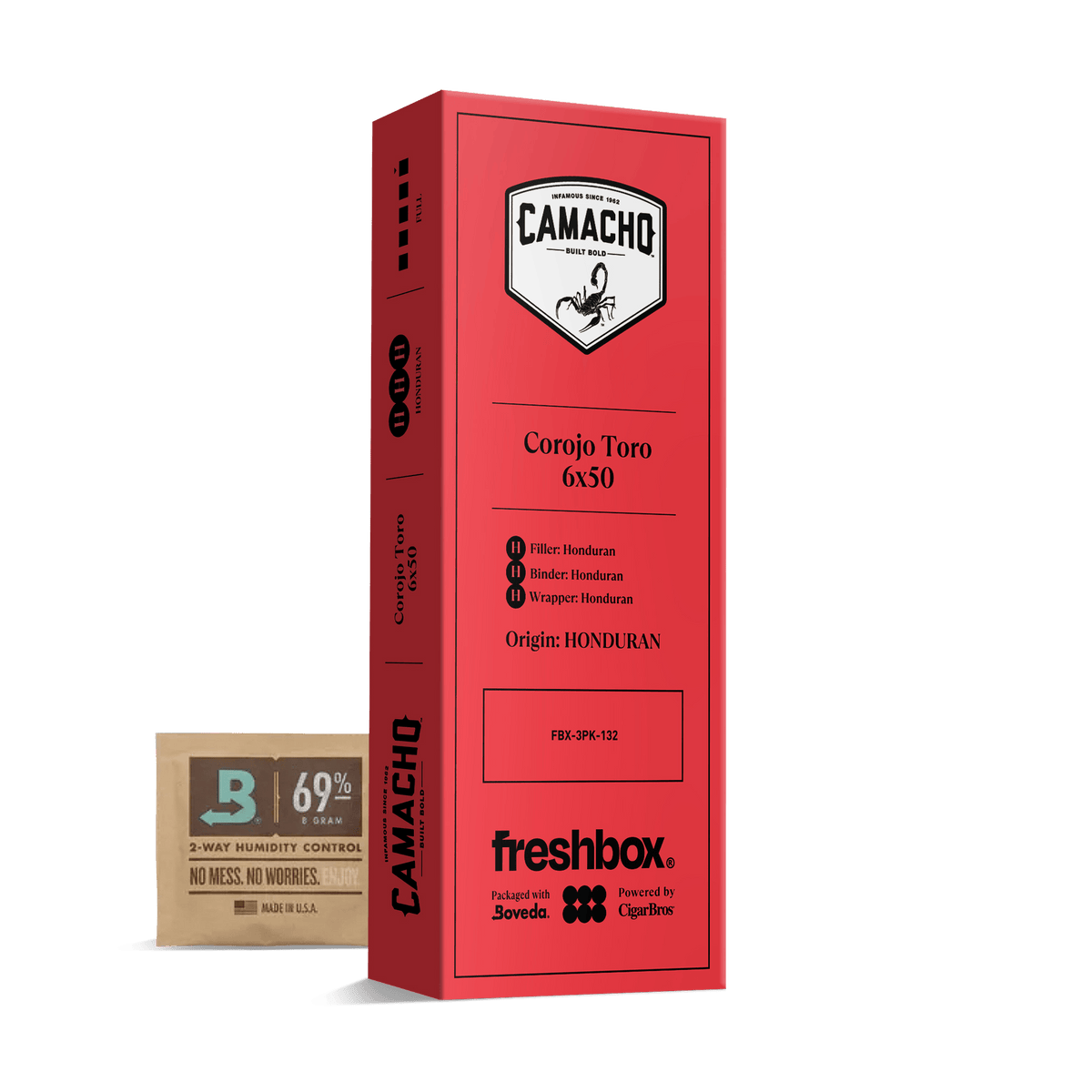 Camacho Corojo Toro 6x50 FreshBox | 3-Pack