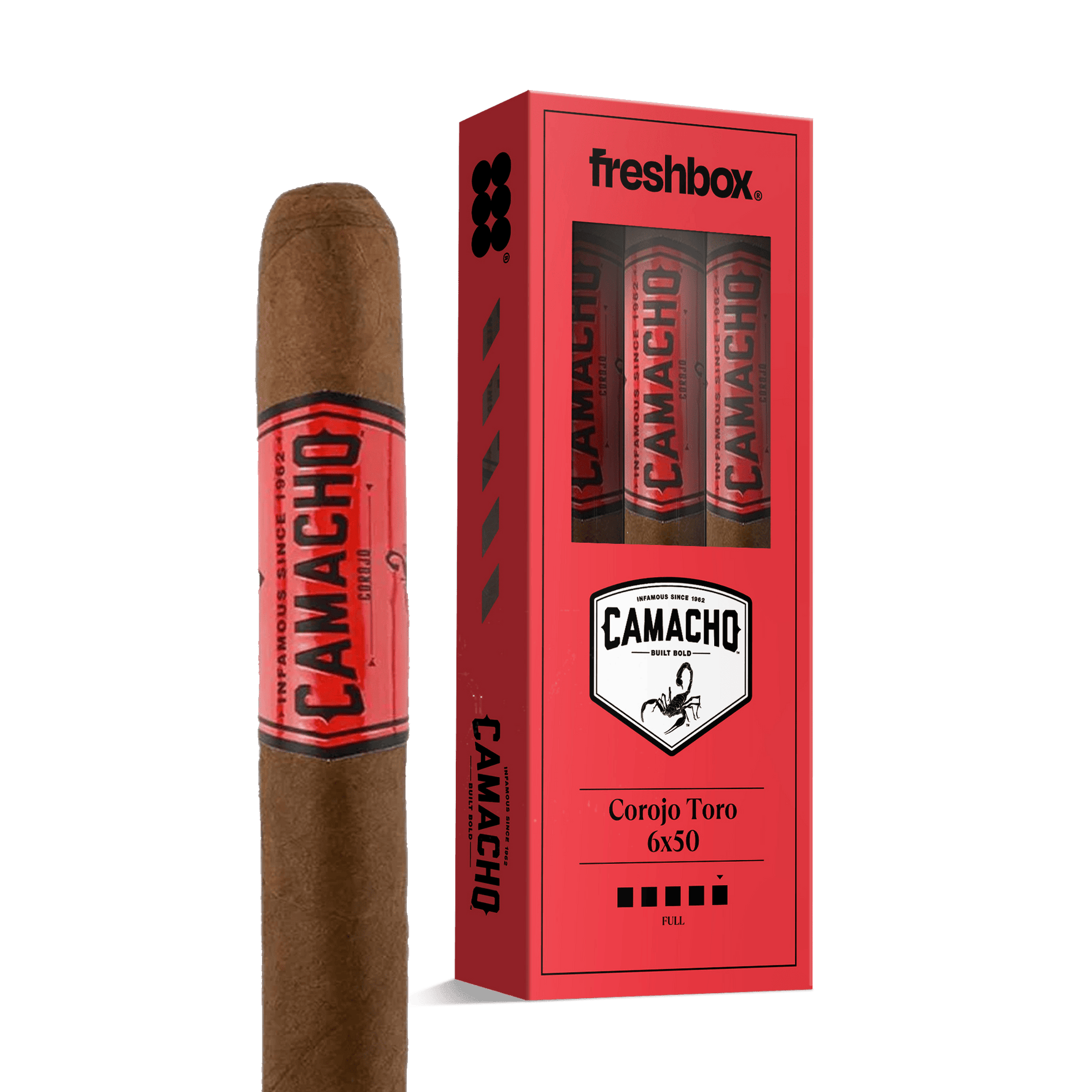 Camacho Corojo Toro 6x50 FreshBox | 3-Pack