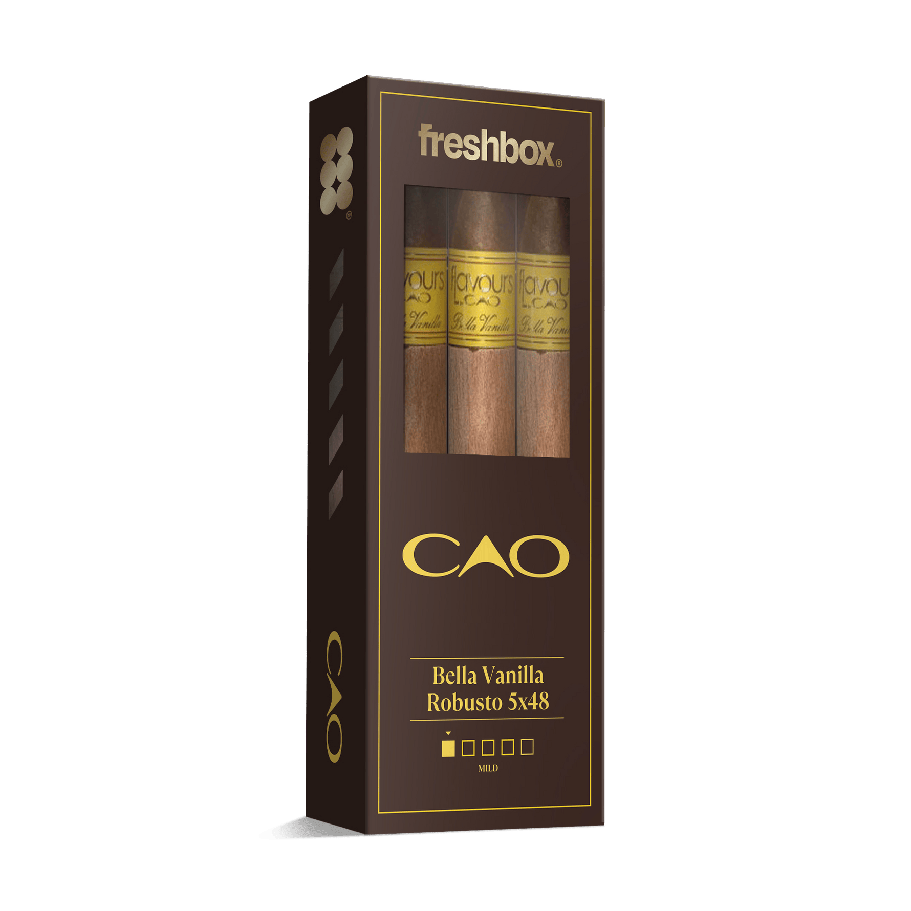 CAO Bella Vanilla Robusto 5x48 FreshBox | 3-Pack