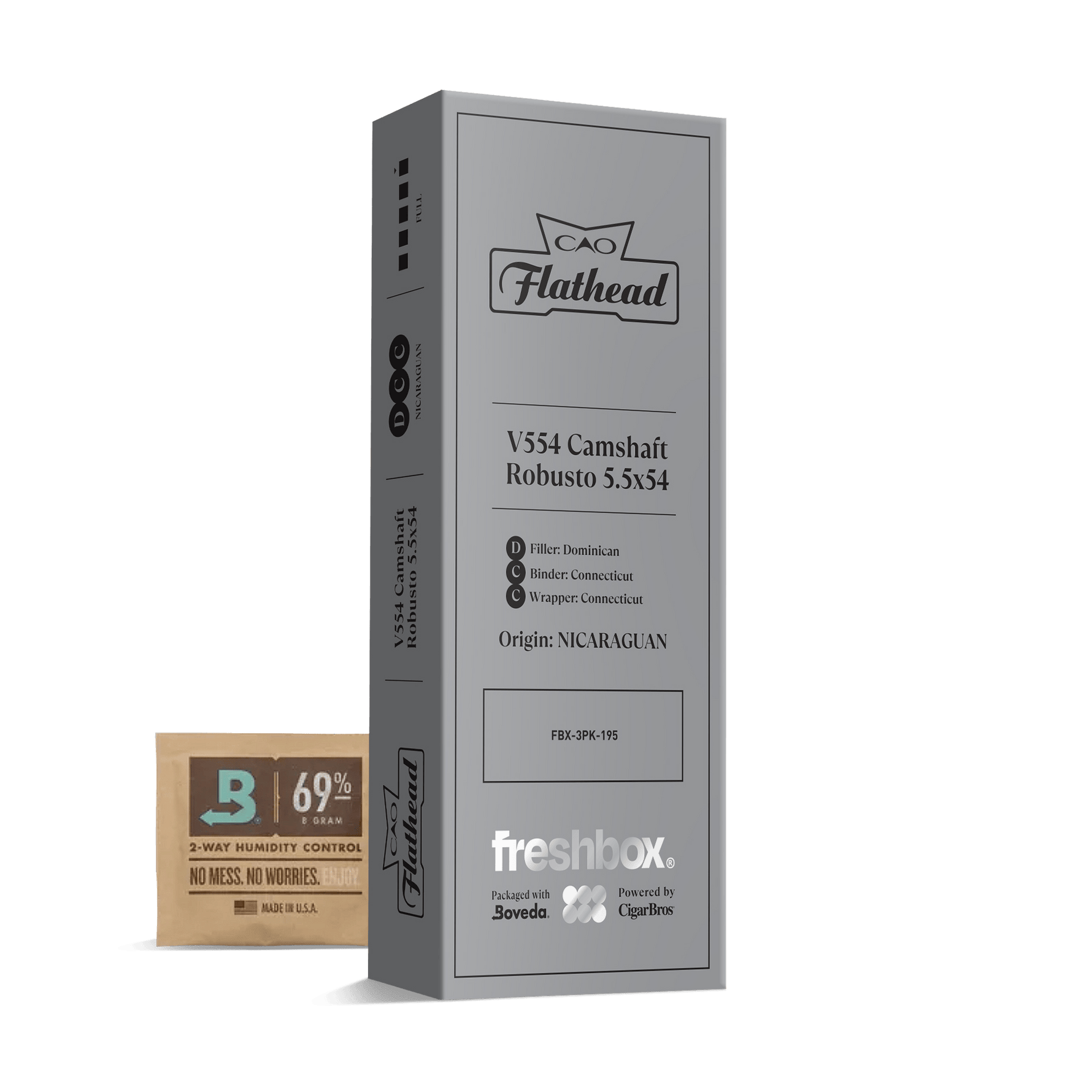 CAO Flathead Camshaft V554 5.5x54 FreshBox | Cigar 3-Pack