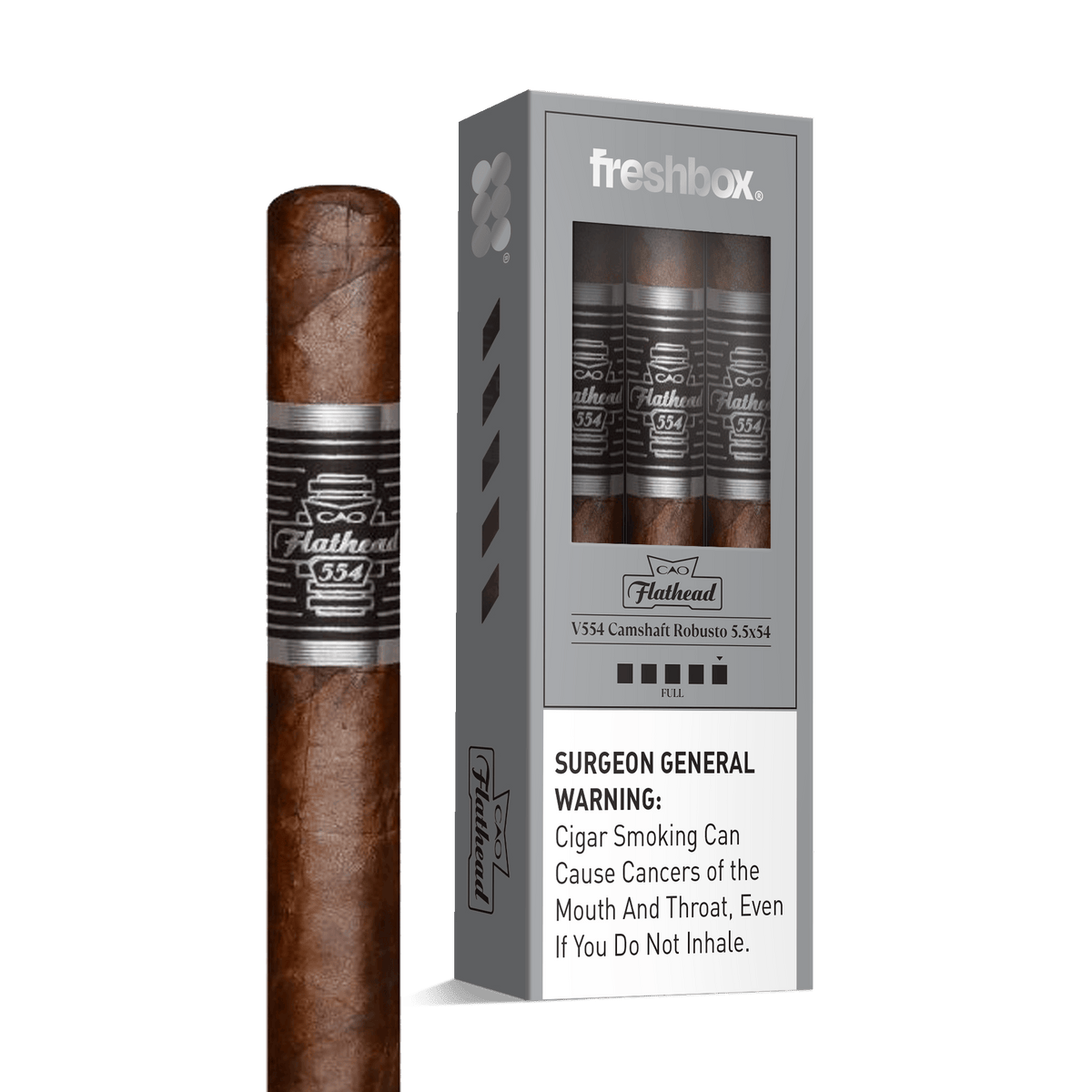 CAO Flathead Camshaft V554 5.5x54 FreshBox | Cigar 3-Pack