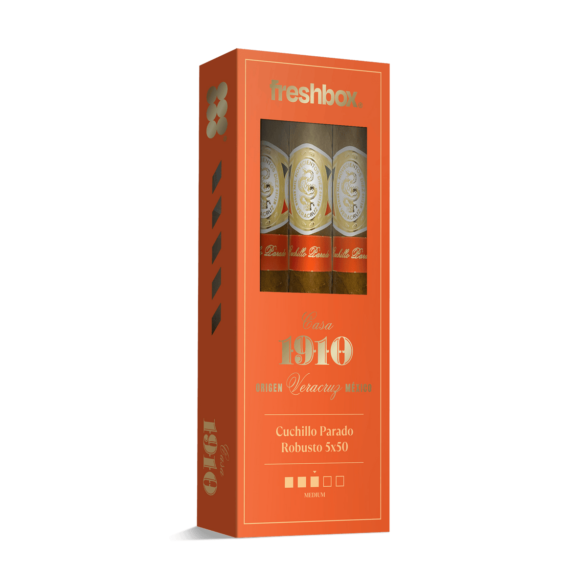 Casa 1910 Cuchillo Parado Robusto 5x50 FreshBox | 3-Pack