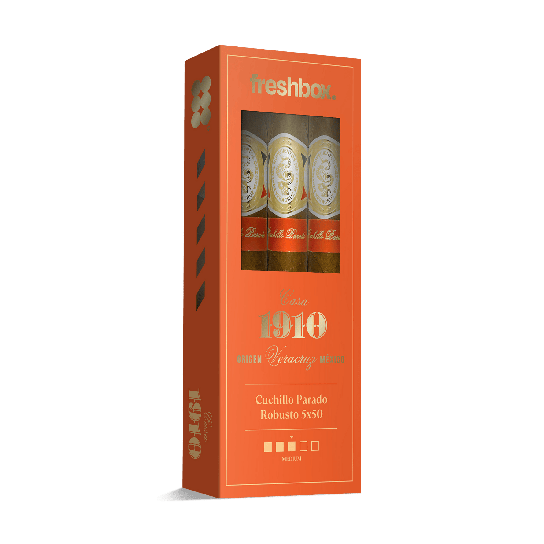 Casa 1910 Cuchillo Parado Robusto 5x50 FreshBox | 3-Pack