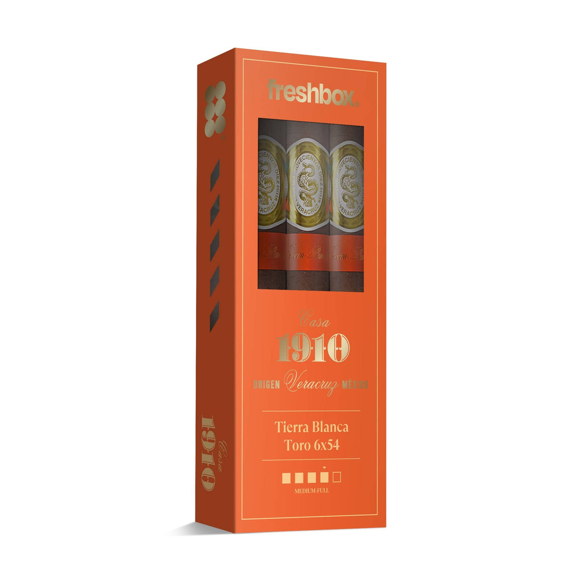 Casa 1910 Tierra Blanca Toro 6x54 FreshBox | 3-Pack