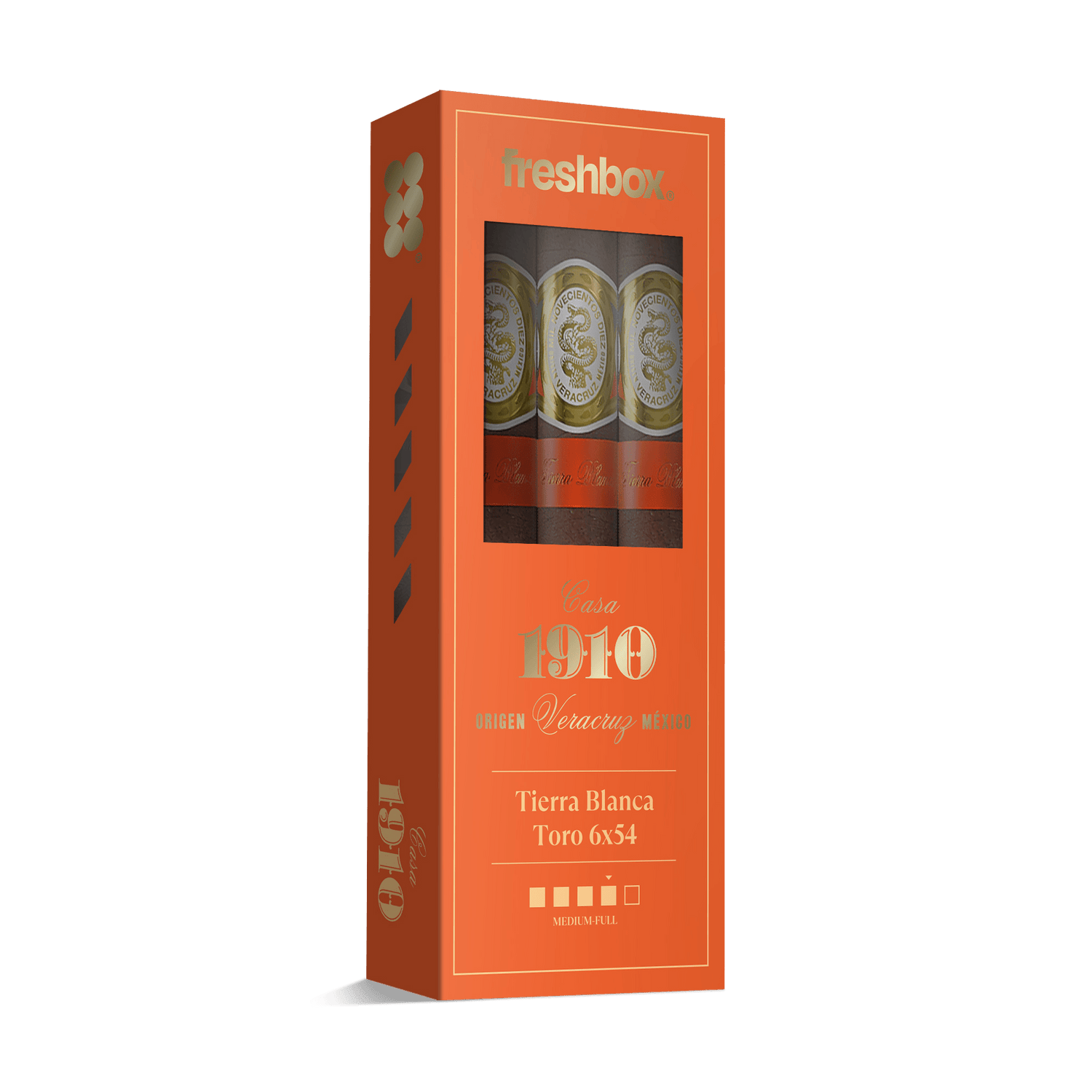 Casa 1910 Tierra Blanca Toro 6x54 FreshBox | 3-Pack