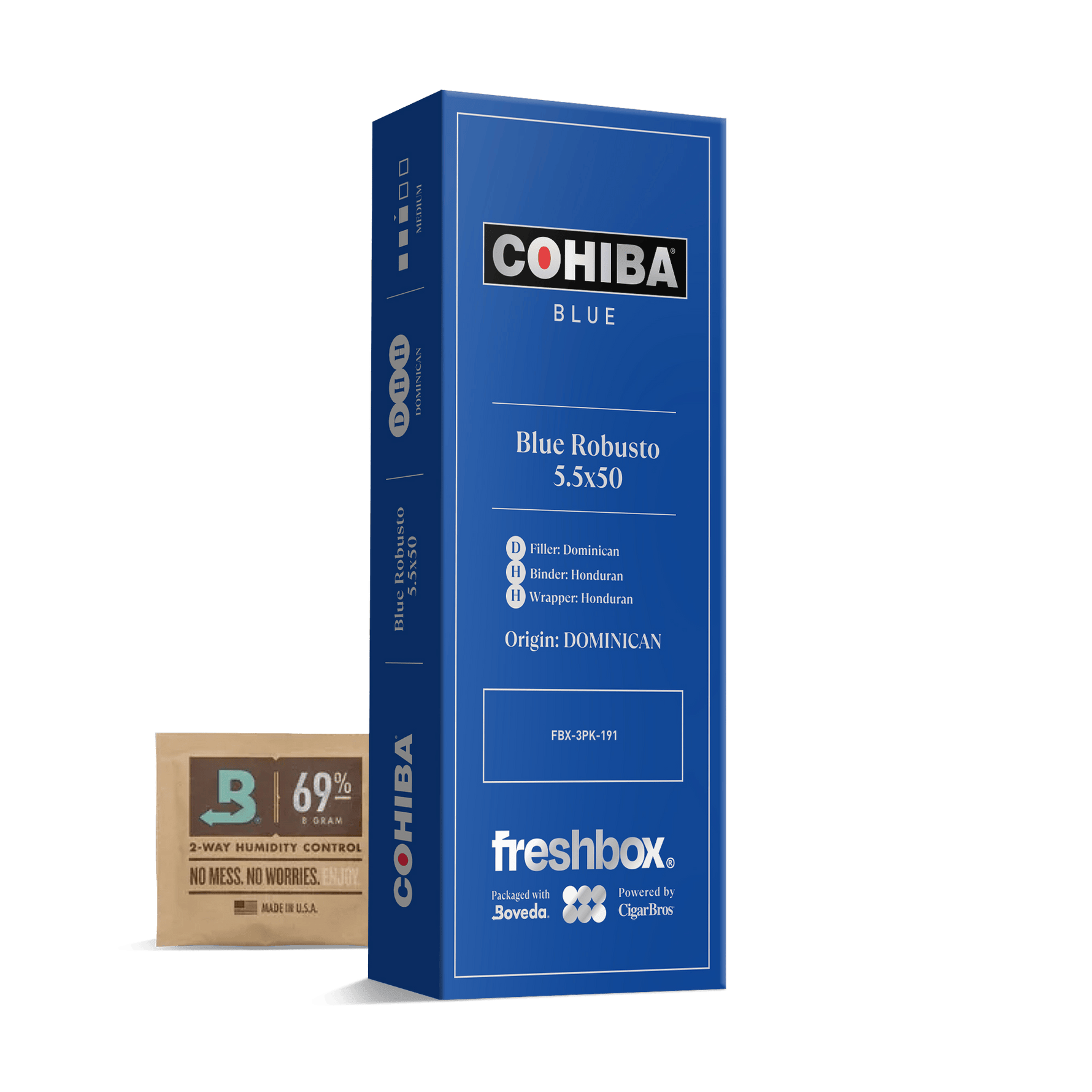 Cohiba Blue Robusto 5.5x50 FreshBox | 3-Pack