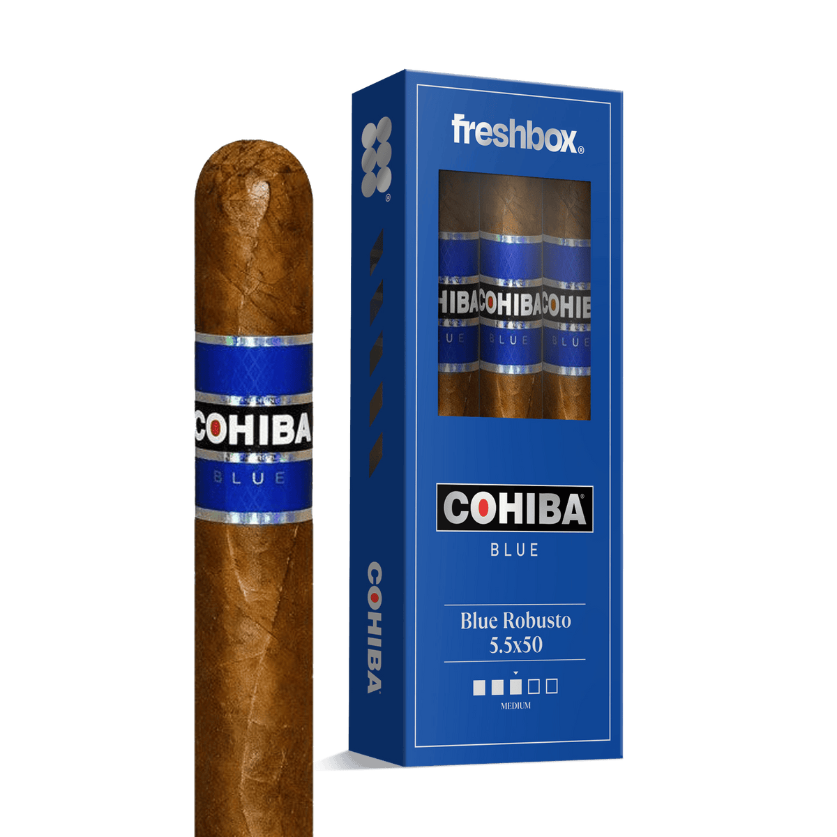 Cohiba Blue Robusto 5.5x50 FreshBox | 3-Pack
