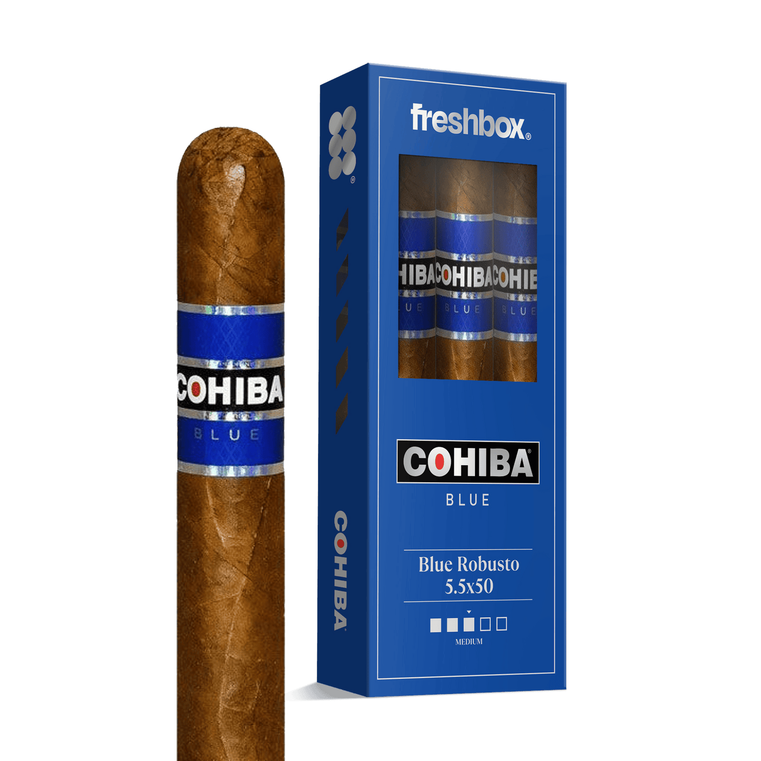 Cohiba Blue Robusto 5.5x50 FreshBox | 3-Pack