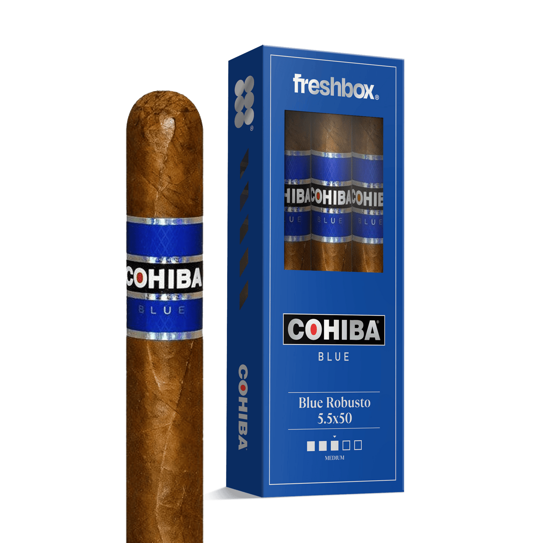 Cohiba Blue Robusto 5.5x50 FreshBox | 3-Pack