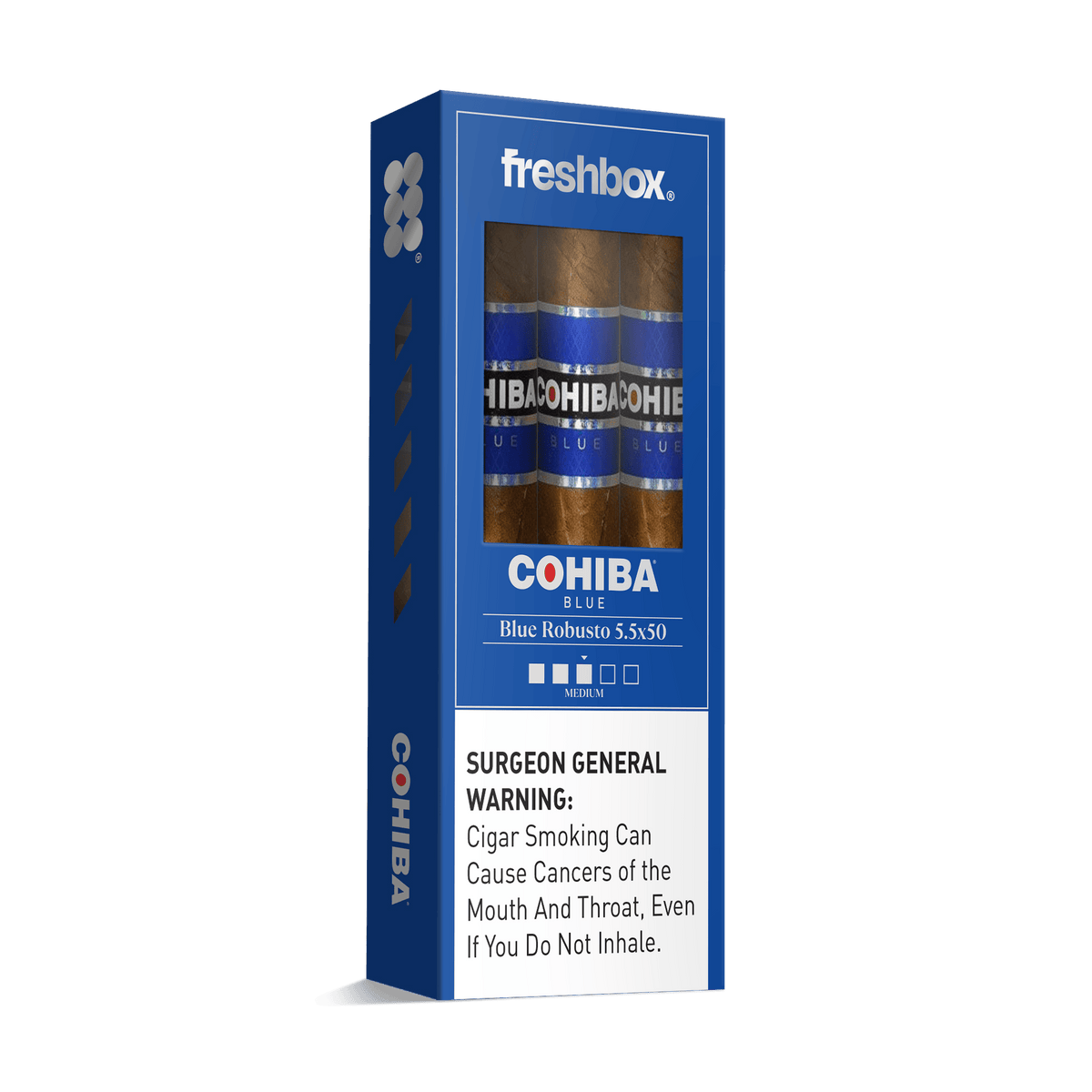 Cohiba Blue Robusto 5.5x50 FreshBox | Cigar 3-Pack