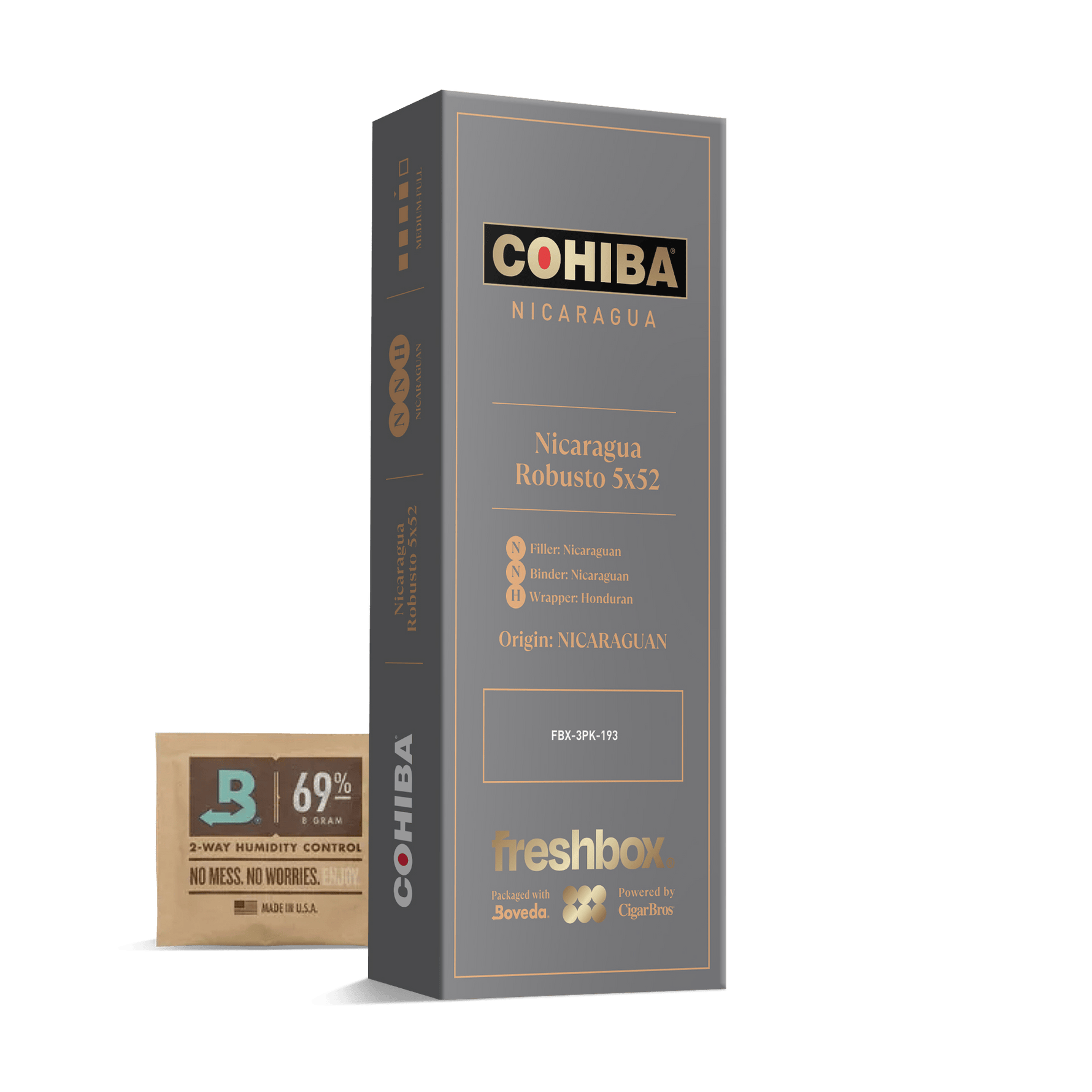 Cohiba Nicaruaga Robusto 5x52 FreshBox | 3-Pack