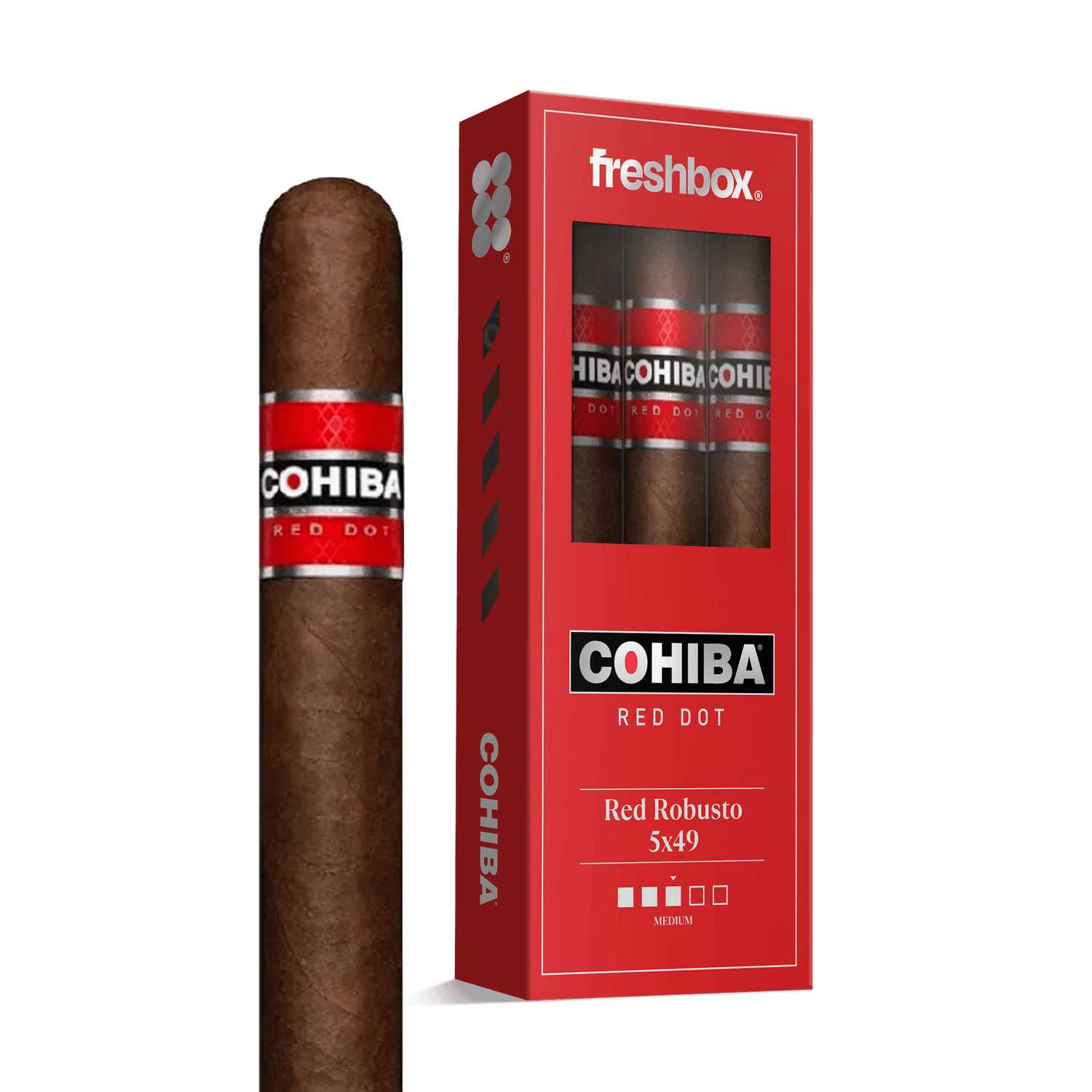 Cohiba Red Robusto 5x49 FreshBox | 3-Pack