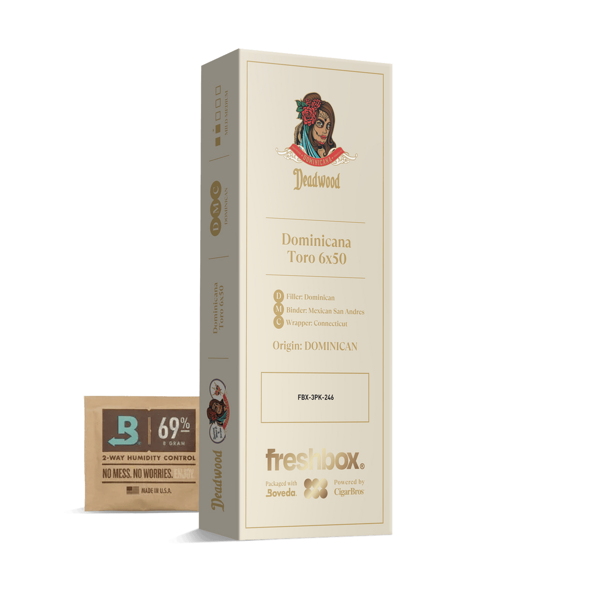 Deadwood Dominica Toro 6x50 FreshBox | 3-Pack