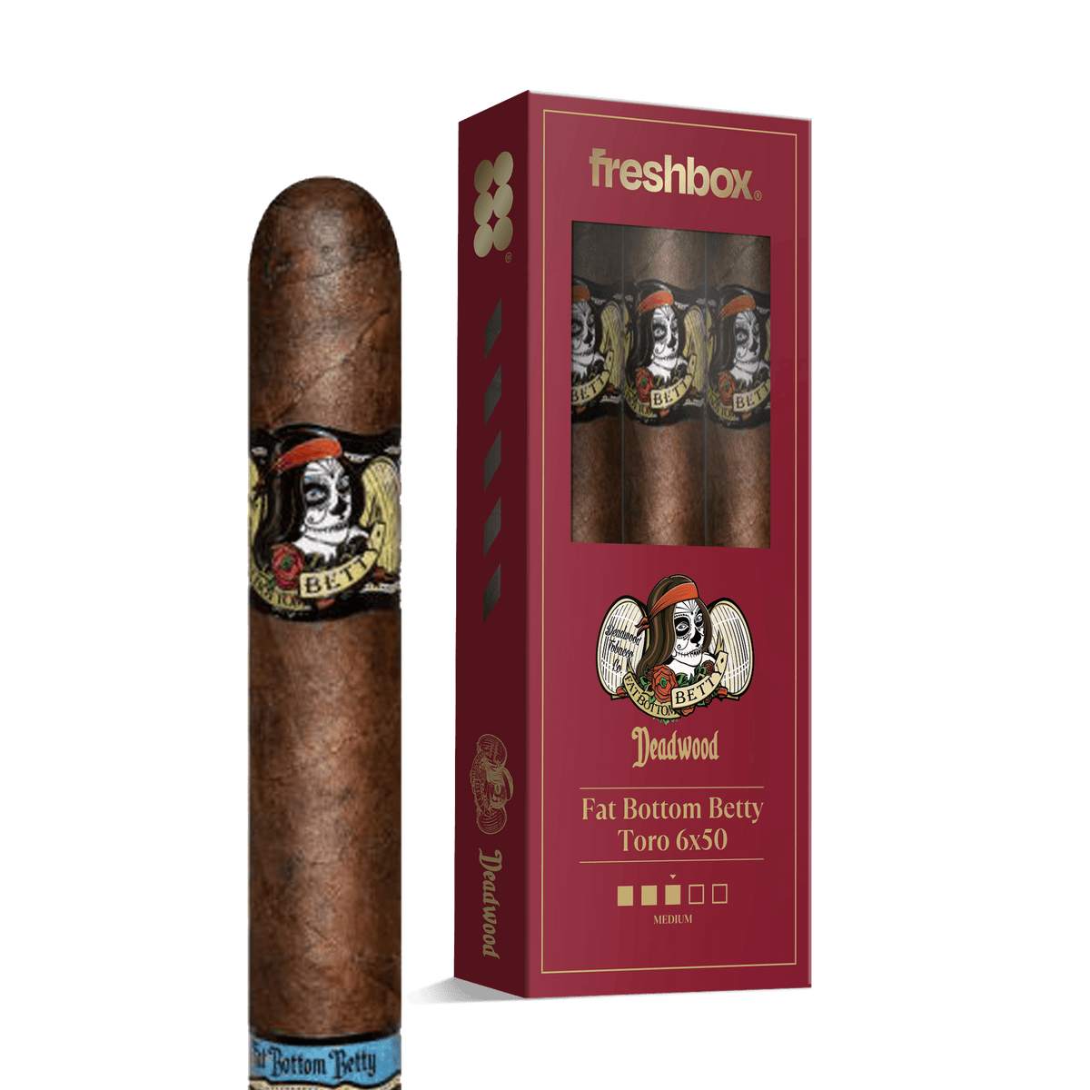Deadwood Fat Bottom Betty Toro 6x50 FreshBox | 3-Pack