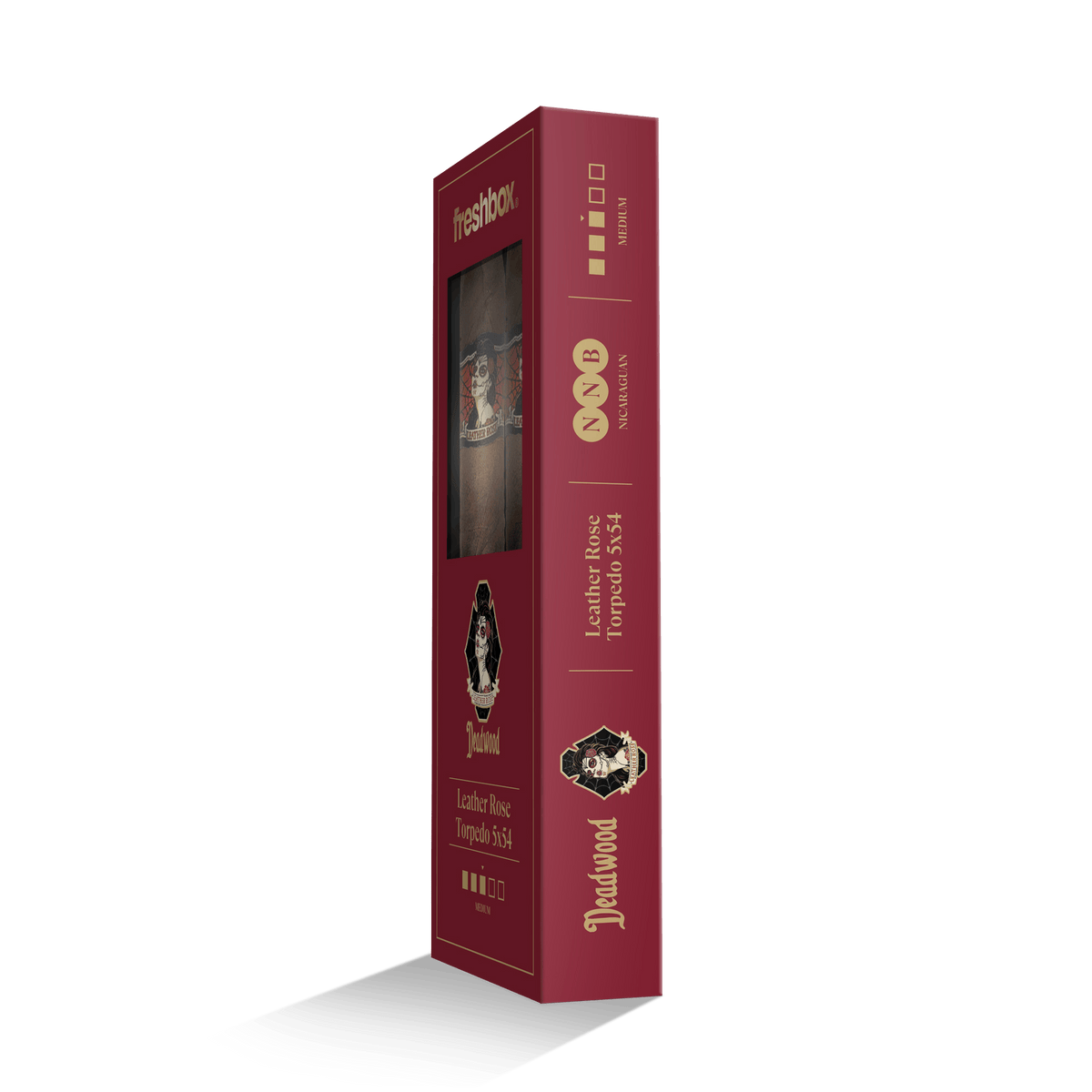 DeadWood Leather Rose Torpedo 5x54 FreshBox | 3-Pack