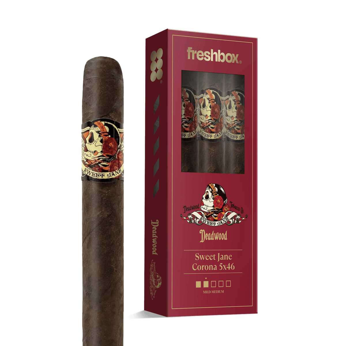Deadwood Sweet Jane Corona 5x46 FreshBox | 3-Pack