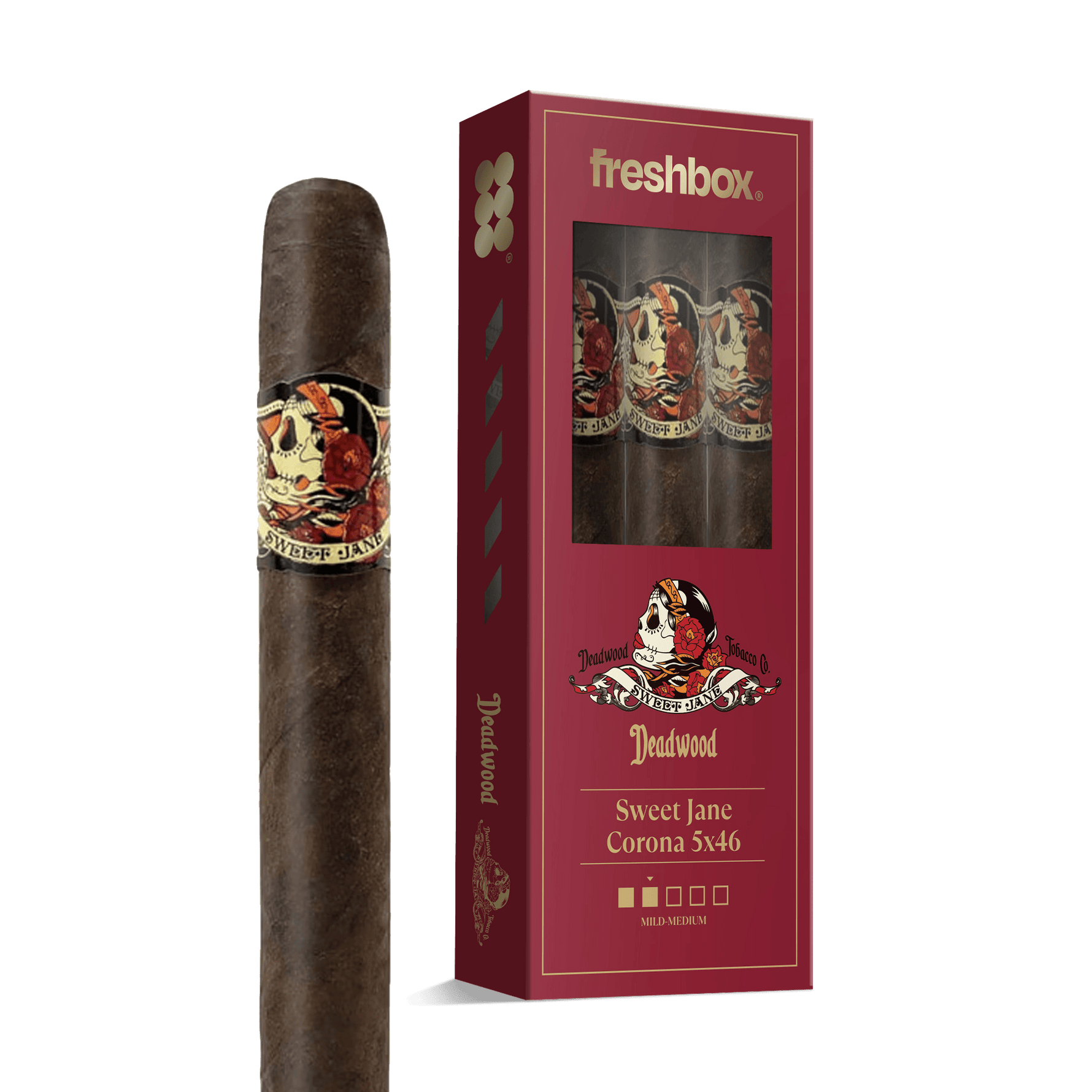 Deadwood Sweet Jane Corona 5x46 FreshBox | 3-Pack