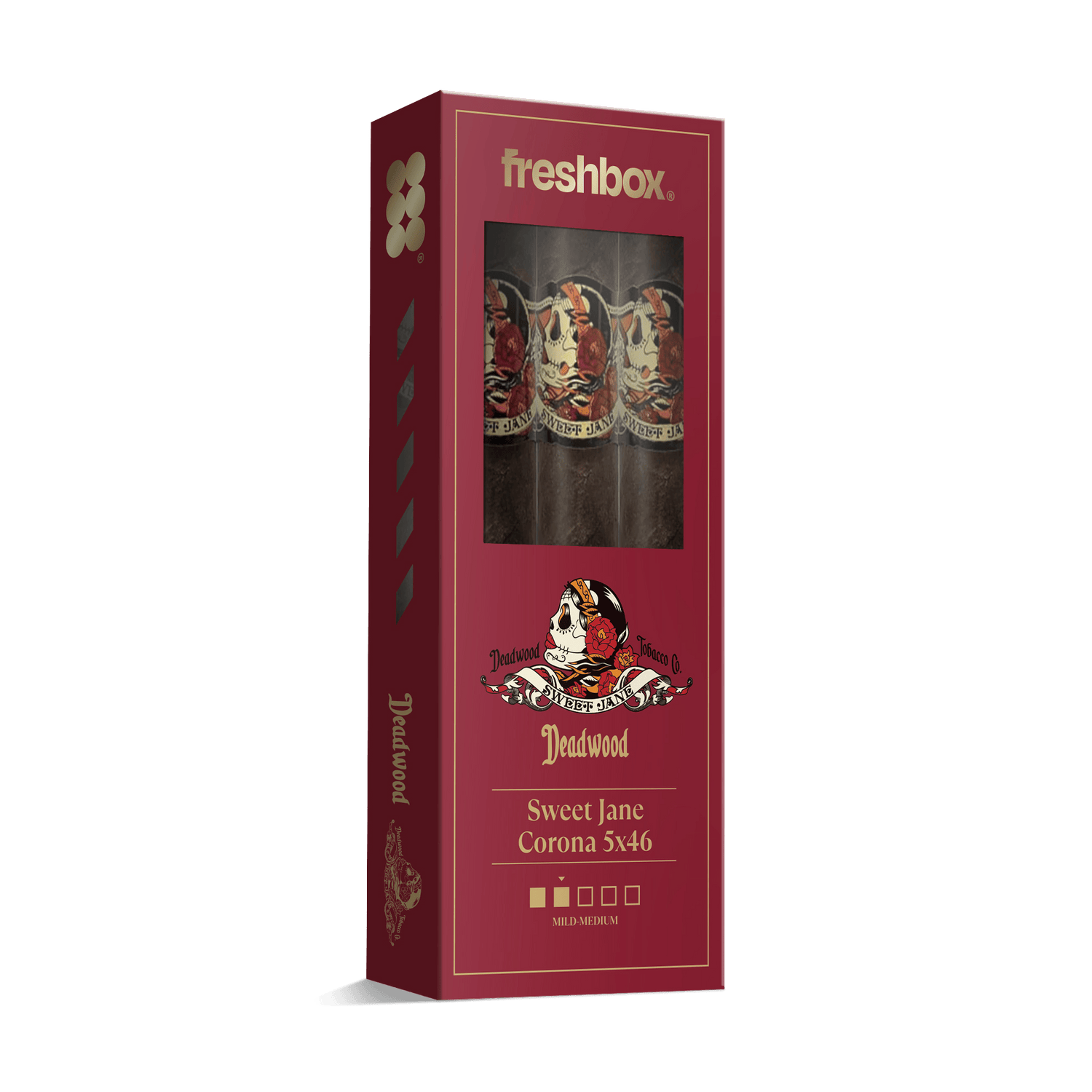 Deadwood Sweet Jane Corona 5x46 FreshBox | 3-Pack