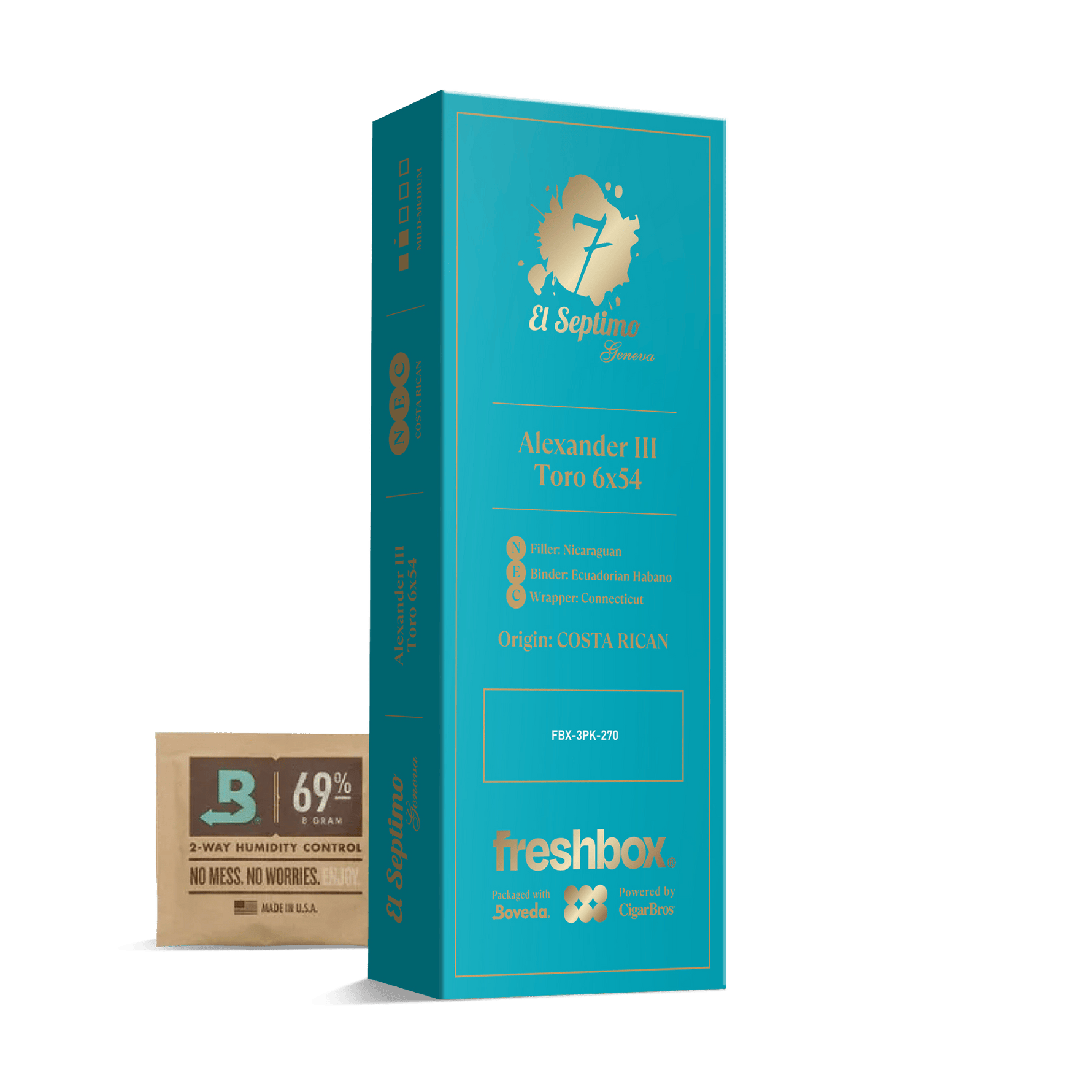 El Septimo Alexander III Toro 6x54 FreshBox | 3-Pack